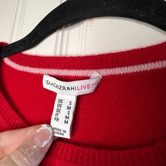 Isaac Mizrahi 100% Cashmere Tiered Sleeve Sweater - Picture 8 of 14